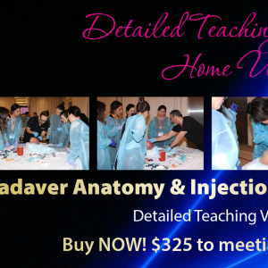 MCA Cadaver Anatomy: Fillers & Injections Video Instruction